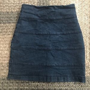 Urban outfitters denim bodycon mini skirt